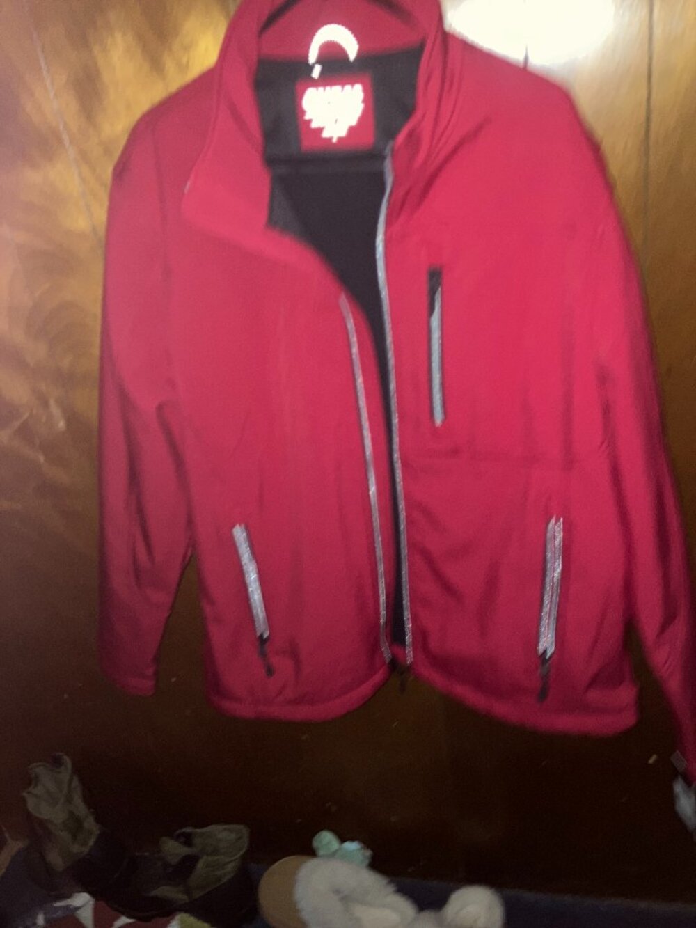 mens size large red Guess Jacket nwt